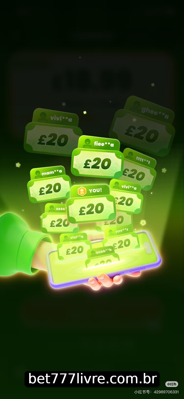 Interface do App 777livre